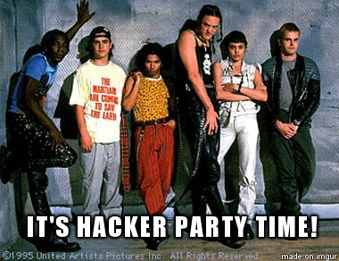 It's Hacker Party Time!